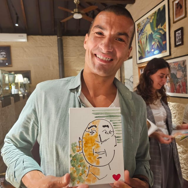 AMARANTE: Painting & Wine Tasting - make your onw art piece - The audio guide: learning the story while you paint