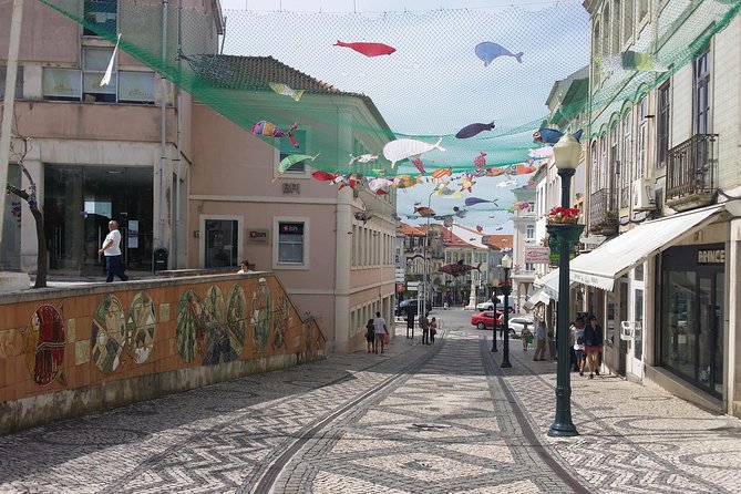 Aveiro Small Group Tour with Typical Boat Ride, offer wine bottle - Costa Nova striped houses: the postcard moment