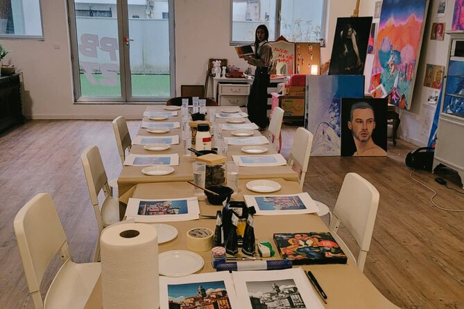 Downtown Porto Acrylic Painting Workshop for Groups or Individual - Your canvas choices, copy a base design or create from scratch