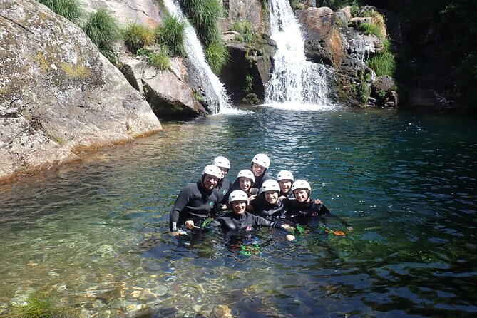 From Arouca: Canyoning Discovery - Adventure Tour - The Manhouce Village stop: quick views and a warm-up feel