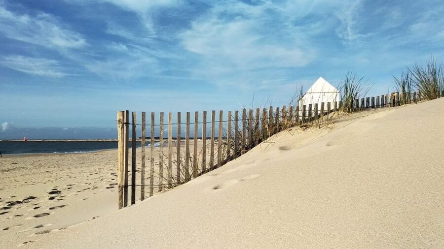 From Aveiro: Barra Beach Lighthouse & Costa Nova Guided Tour - Praia da Barra walk: reading the coast from the right angle