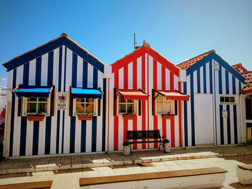 From Porto: Aveiro, Paiva Walkways and Arouca 516 Footbridge - Costa Nova in 40 minutes: striped houses and a quick seaside reset