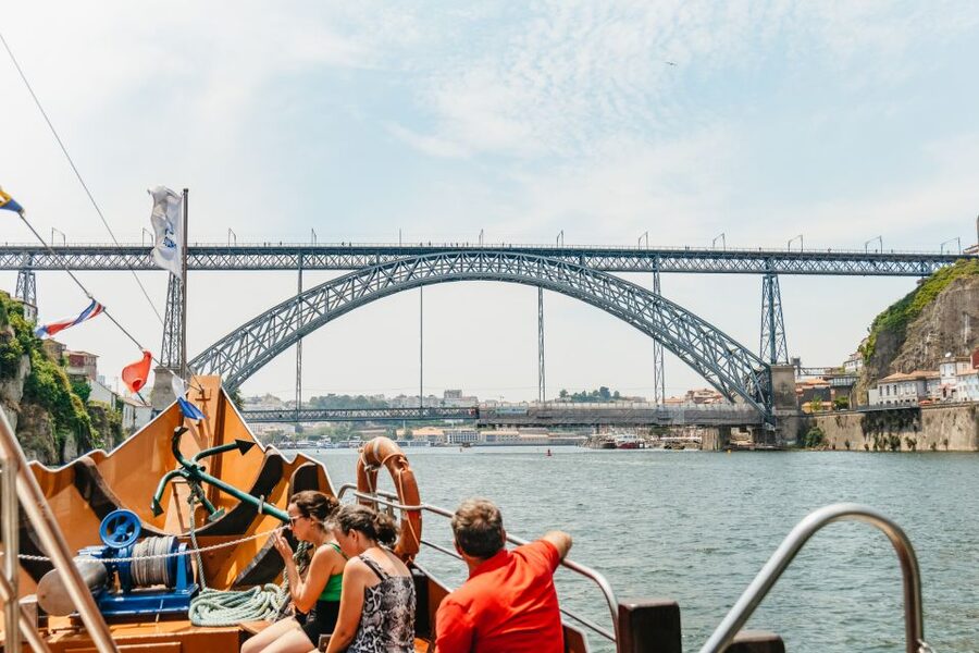 Porto: 6 Bridges Douro River Cruise - A former Port wine barrel boat, still built for the river