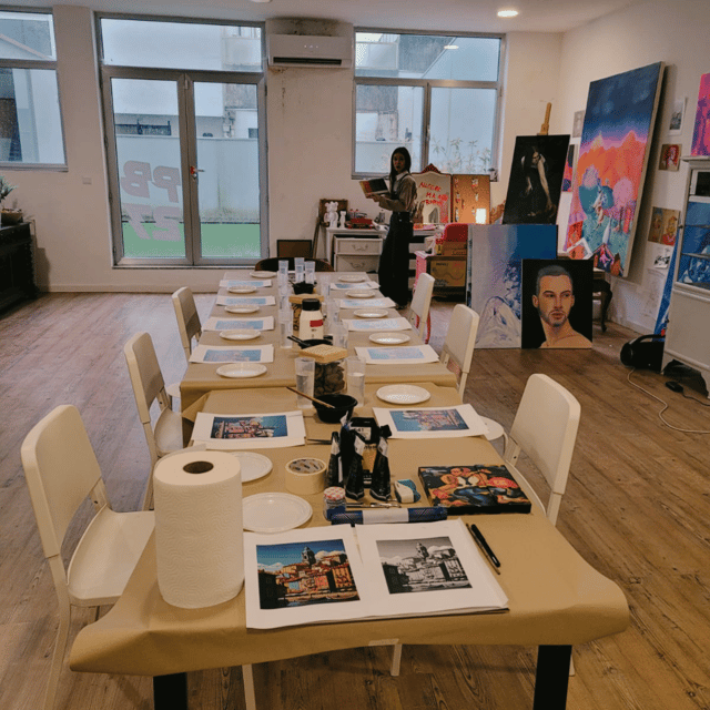 Porto: Acrylic Painting Workshop for Groups - Antero Quental - From Background to Foreground, Your Composition Time