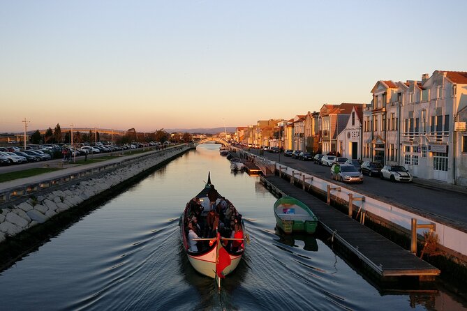 Porto: Aveiro with cruise, Costa Nova, Capelha do Senhor da Pedra - Moliceiro Boat on the Ria de Aveiro: A Lagoon View You Can’t Replicate Alone