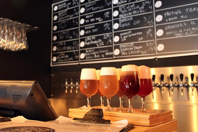 Porto: Craft Beer Tasting Tour with Local Snacks - Stop 3: A beer garden finish, 4 more production-line beers and snacks