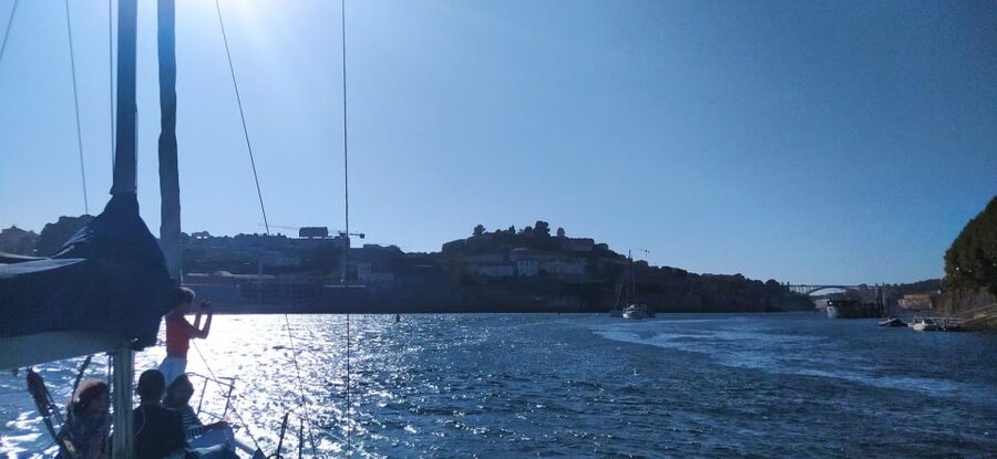 Porto Douro river boat tour or Amazing Sunset - The loop back toward Luiz I, then out toward sea views