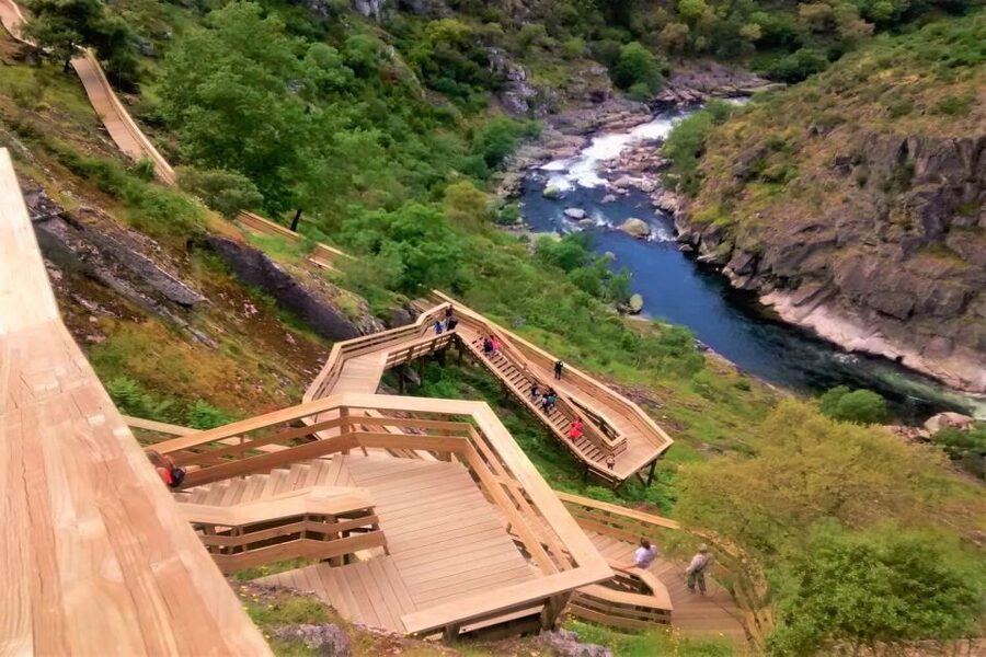Porto: Paiva Walkways and Suspension Bridge Hike with Lunch - Paiva Walkways downhill hike: 8 km of zig-zag river views