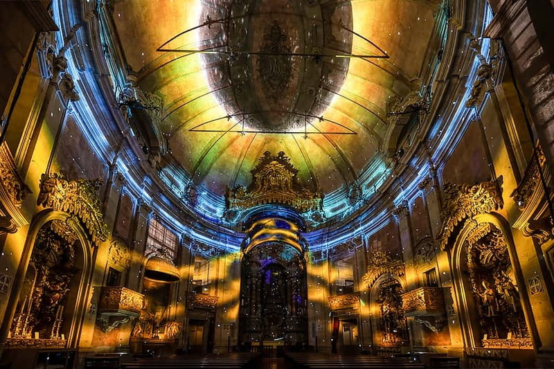 Porto: Spiritus Multimedia Show Entry Ticket - Clérigos Church at Night, Turned Into Multimedia Art