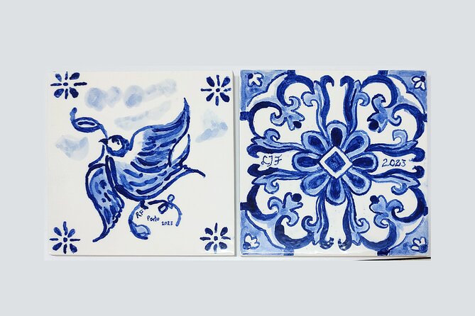 Porto Tile Painting Workshop in artist studio - Your main choice: kiln-fired Azulejo vs instant acrylic
