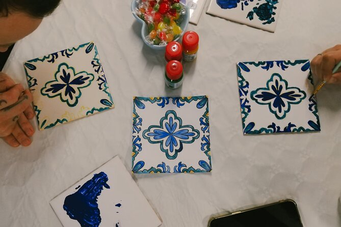 Porto: Tile Painting Workshop with Porto Wine (Sé do Porto) - The workshop flow: tracing your design and painting with real guidance