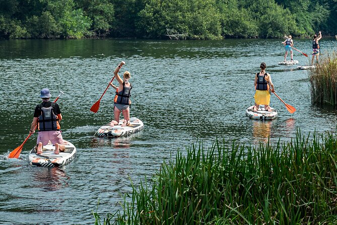 Stand Up Paddle Tour - After paddling: terrace time with food and kid perks